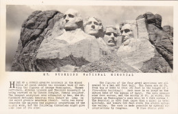 South Dakota Black Hills Mount Rushmore National Memorial Real Photo - Other & Unclassified