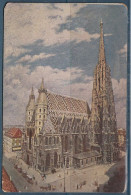 Carte Postale. Autriche. Vienne. Eglise. Stephanskirche. Ecrite.  Circulé. Timbre. Cachet Postal 1920. Etat Moyen. - Stephansplatz