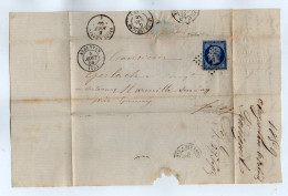 TB 4131 - 1859 - LAC - Lettre De ARGENTAN Pour MAREUIL - SUR - AY Près EPERNAY - 1849-1876: Classic Period