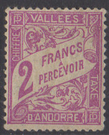 ANDORRE - Timbre Taxe 1938 2f - Unused Stamps