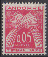 ANDORRE - Timbre Taxe 1961 5c - Neufs