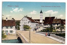 Allemagne --WANGEN I Allgau --1914--Untere Bindstrasse MitIsnyer Brucke ( Petite  Animation) - Wangen I. Allg.