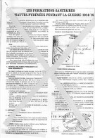 Les Formations Sanitaires Des Hautes Pyrénnées Pendant La Guerre De 1914/1918 - - Filatelia E Historia De Correos