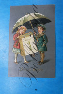 Fantasie Janvier 1. Bonne Année. Paraplui Regenscherm Umbrella - Other & Unclassified