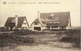 LE ZOUTE (Knokke) - Avenue C. Lemonnier - Villas Riethove Et Le Pélicans - N'a Pas Circulé - Knokke