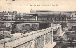 FRANCE - 75 - PARIS - Gare Du Métropolitain à La Bastille - Carte Postale Ancienne - Metropolitana, Stazioni