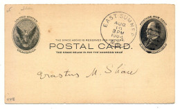 USA, Postal Card, East Sumner, Maine 1904 - 1901-20