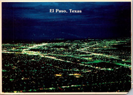 Texas El Paso Aerial View At Night - El Paso