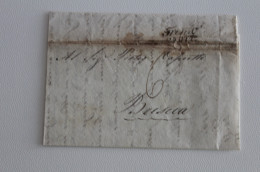 1848 Lettera INTERNAZIONALE TRENTO-BRESCIA+TASSA 6 Kreuzer+CORSIVO/DATARIO TRENTO-B26 - 1. ...-1850 Prefilatelia