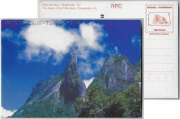 Brazil 2002 Postal Stationery Card RHM-BP-240 The Finger Of God Peak In Teresópolis Unused Mountain Cloud - Entiers Postaux