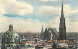 Postcard Austria Wien Stephansplatz And Stephanskirche Rooftop - Stephansplatz