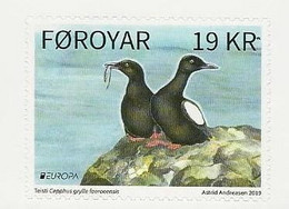 FEROE /FAROE / FÄRÖER / FØROYAR  -EUROPA 2019 -NATIONAL BIRDS.-"AVES-BIRDS -VÖGEL-OISEAUX"-SERIE De 1 V: ADHESIVO-CARNET - 2019