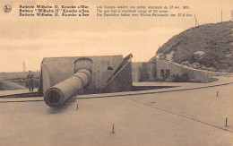 KNOCKE S/Mer - Batterie Wilhelm II - Les Canons Avaient Une Portée Maximum De 37 Km. 500 - Knokke