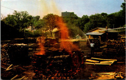 Tennessee Lynchburg Jack Daniels Distillery Making Charcoal At Jack Daniel's - Lynchburg