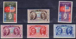 1939 TURKEY THE 150TH ANNIVERSARY OF THE USA INDEPENDENCE MH * - Ungebraucht