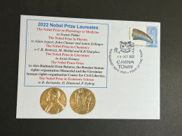 (4 P 19) All Nobel Prize Awarded In 2022 - 1 Cover - Australian Stamp (postmarked 10-10-2022) - Sonstige & Ohne Zuordnung