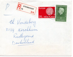 64925 - Niederland - 1970 - 1G Juliana MiF A R-Bf STEENBERGEN -> Westdeutschland - Lettres & Documents