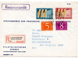 64931 - Niederlande - 1963 - Hunger 2W MiF A R-Bf 's GRAVENHAGE -> Westdeutschland - Briefe U. Dokumente