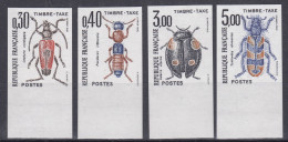 FRANCE : TAXE INSECTES N° 109/112 NON DENTELES NEUFS ** LUXE SANS CHARNIERE - 1981-1990