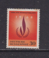 WEST GERMANY  -  1968 Human Rights 30pf Never Hinged Mint - Ungebraucht