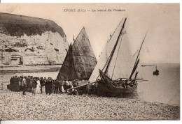 Carte Postale Ancienne Yport - La Vente Du Poisson - Pêche - Yport