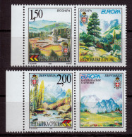 Bosnia Serbia 1999 Europa CEPT National Parks Nature Monument WW2 Rivers Streams, Set With Labels MNH - 1999