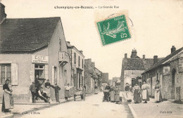 Champigny En Beauce * La Grande Rue Du Village * Café De La Croix Rouge * Villageois - Autres & Non Classés