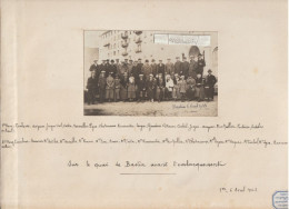 Delcampe - PHOTO ANCIENNE - 20 - BASTIA -  Gréffiers Des Tribunaux En Congrès ? - Avant Embarquement 1923 + Photo Arrêt Voitures - - Bastia