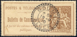 France, Téléphone N°25 TAD Perlé SOUMA, Alger 19.9.1910 - (F2765) - Telegramas Y Teléfonos