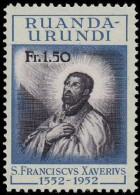 176** - 4e Centenaire De La Mort De / 4e Eeuwfeest Van Het Overlijden Van -  St François Xavier - RUANDA URUNDI - Ungebraucht