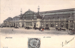 BELGIQUE - MALINES - La Station - EV à B - Carte Postale Ancienne - Malines