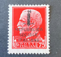 Italy Social Republic Issued 1944-45. MNH, Very Fine - Andere & Zonder Classificatie