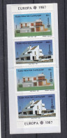 Turquie - Yvert 190 / 1 ** - Carnet Europa 1987 - Architecture - Valeur 13,50 Euros - Markenheftchen