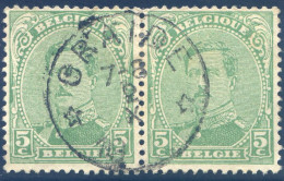 Belgique COB N°137 (paire), Cachet Relais GRAIDE - (F2780) - Sellos Con Estrellas