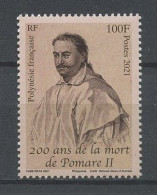 POLYNESIE 2021 N° 1285 ** Neuf MNH Superbe Personnalité Pomare II - Unused Stamps