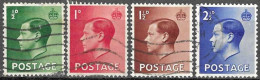 GREAT BRITAIN #   FROM 1936  STAMPWORLD 193-96 - Usati