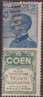 Italia 1924 Pubblicitari UnN°5 25c "Coen" (o) Vedere Scansione - Publicité