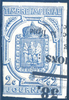 France JOURNAUX N°2 Oblitéré, Cote 350€ - (F2800) - Giornali