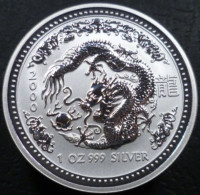 Australia - 1 Dollar 2000 - Anno Del Drago - KM# 424 - Silver Bullions
