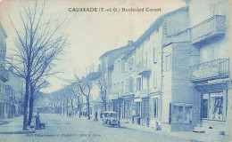 Caussade * Le Boulevard Carnot * Mercerie A L'IDEAL * Commerces Magasins - Caussade