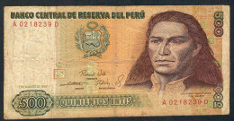 PERU P134a 500 INTIS 1.3.1985 #A/D      VG/ FINE - Perù