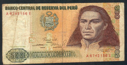 PERU P134a 500 INTIS 1.3.1985 #A/E     FINE - Peru