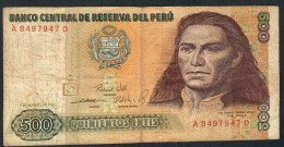 PERU P134a 500 INTIS 1.3.1985 #A/D     FINE - Perú