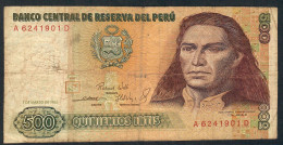 PERU P134a 500 INTIS 1.3.1985 #A/D     FINE - Perú