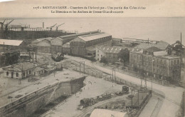 St Nazaire * Chantiers De L'atlantique * Une Partie Des Cales Sèches * La Direction Et Ateliers De Grosse Chaudronnerie - Saint Nazaire