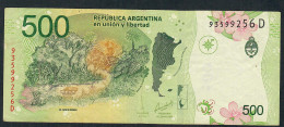 ARGENTINA P365a5100 PESOS 2016 #D Signature 87    VF NO P.h. - Argentine