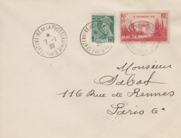Enveloppe   FRANCE   Oblitération   Centenaire  De   La   Photographie     PARIS   1939 - Fotografie