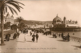 CPA 06 NICE Promenade Des Anglais Et Le Palais - Monuments, édifices