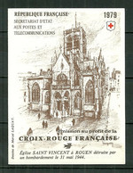 FRANCE MNH ** 2070-2071 CARNET 1979 CROIX ROUGE Vitraux De L'église Jeanne D'Arc à Rouen Vitrail Religion - Croix Rouge