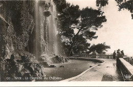 CPA 06 NICE Cascade Du Château 1938 Belle Oblitération - Monuments, édifices